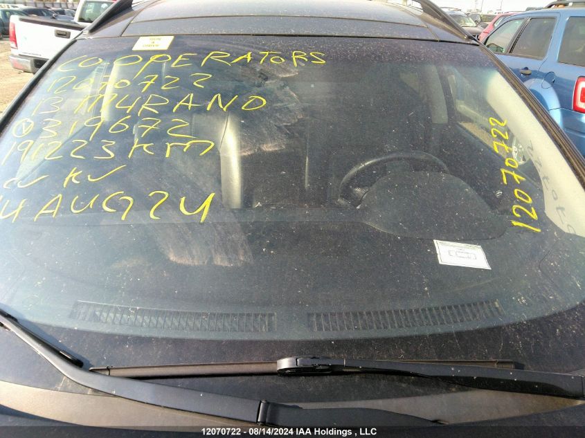 2013 Nissan Murano VIN: JN8AZ1MW1DW319672 Lot: 12070722