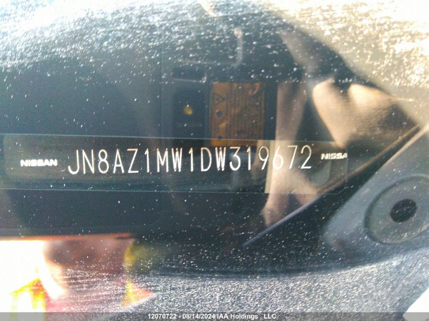 2013 Nissan Murano VIN: JN8AZ1MW1DW319672 Lot: 12070722