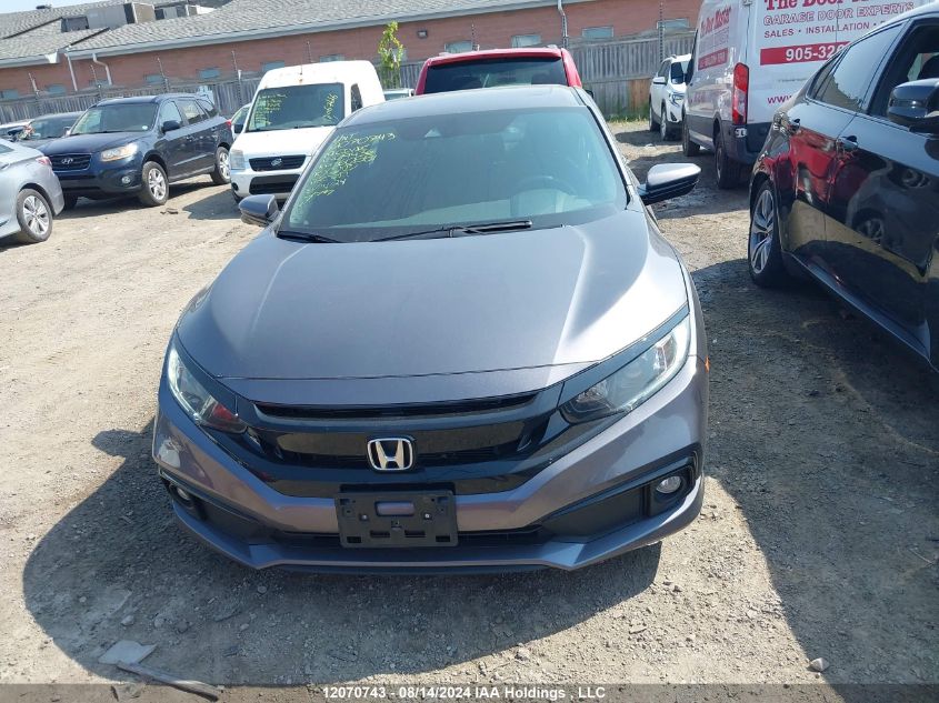 2019 Honda Civic Sport VIN: 2HGFC2F86KH019436 Lot: 12070743