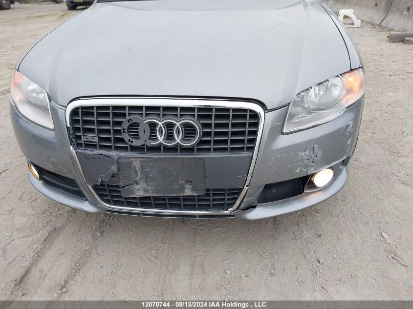 2008 Audi A4 VIN: WAUKH68EX8A124297 Lot: 12070744