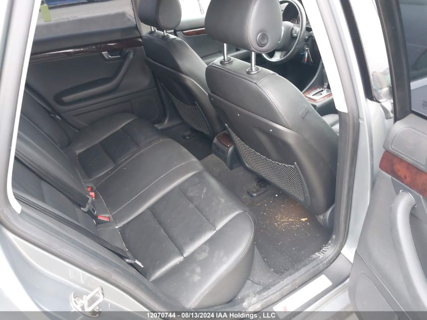 2008 Audi A4 VIN: WAUKH68EX8A124297 Lot: 12070744