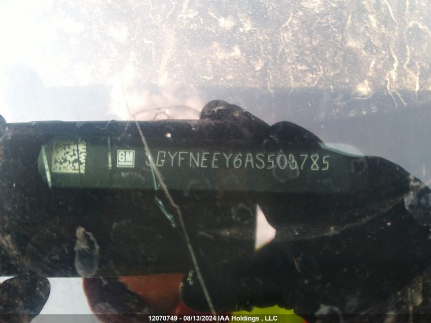 2010 Cadillac Srx VIN: 3GYFNEEY6AS503785 Lot: 12070749