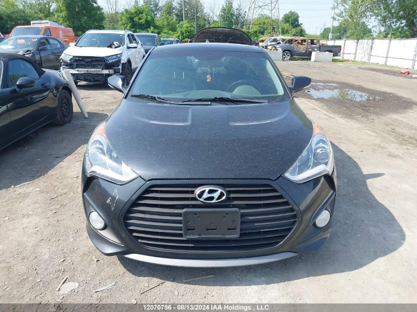 2014 Hyundai Veloster Turbo VIN: KMHTC6AEXEU204317 Lot: 12070786