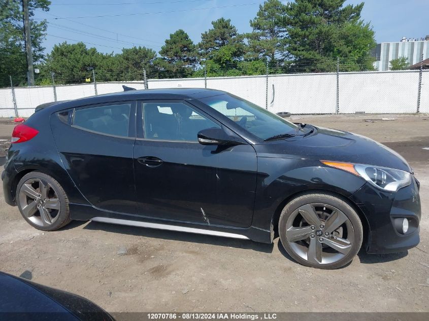 2014 Hyundai Veloster Turbo VIN: KMHTC6AEXEU204317 Lot: 12070786