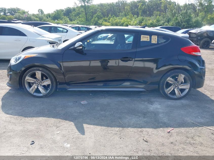 2014 Hyundai Veloster Turbo VIN: KMHTC6AEXEU204317 Lot: 12070786