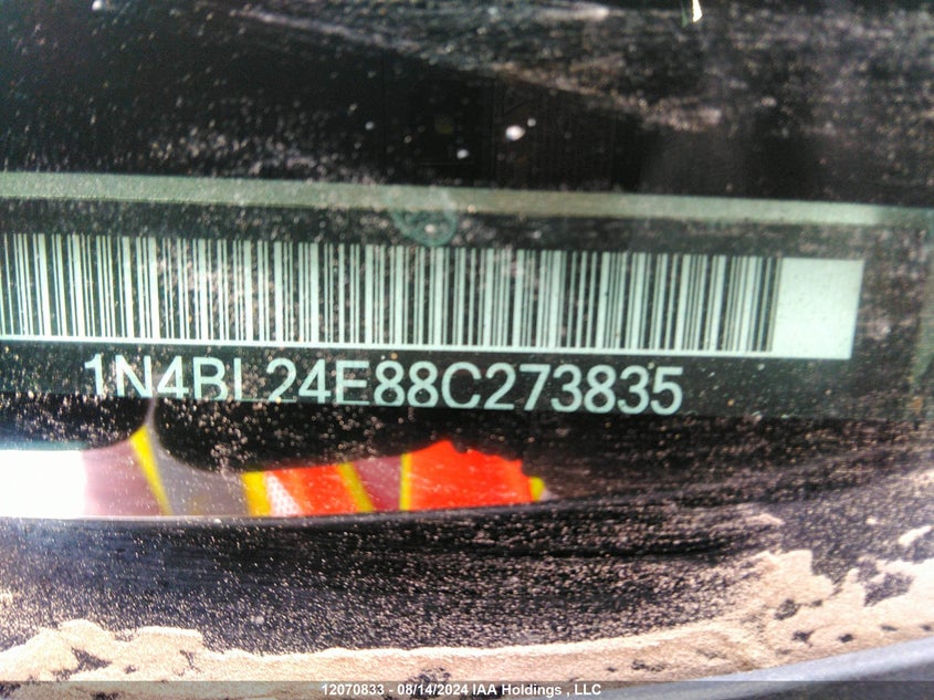 2008 Nissan Altima 3.5Se VIN: 1N4BL24E88C273835 Lot: 12070833