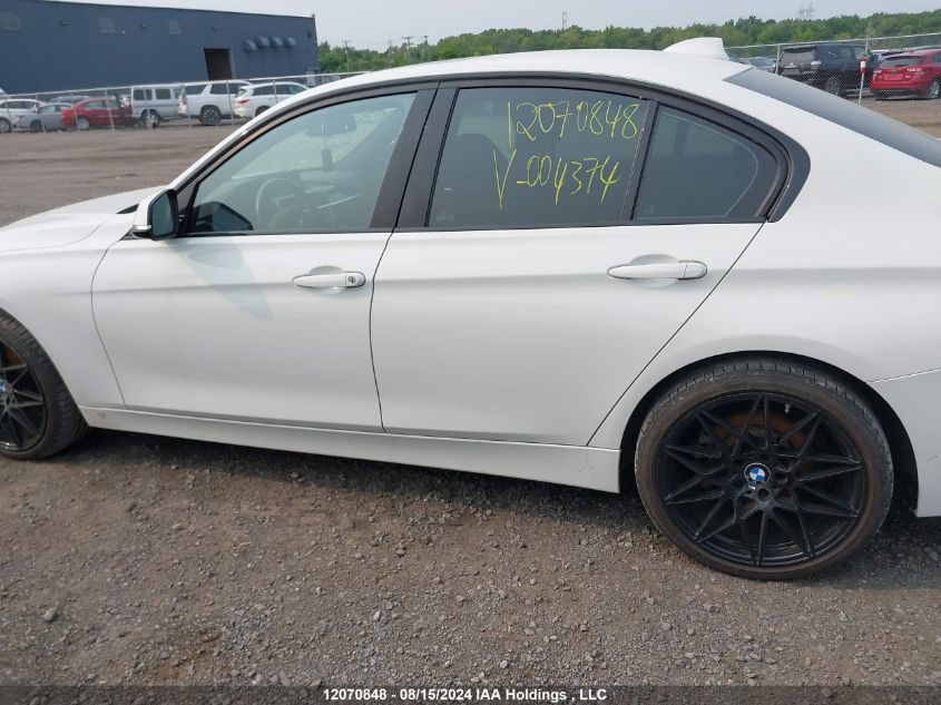 2017 BMW 3 Series VIN: WBA8D9C39HA004374 Lot: 12070848