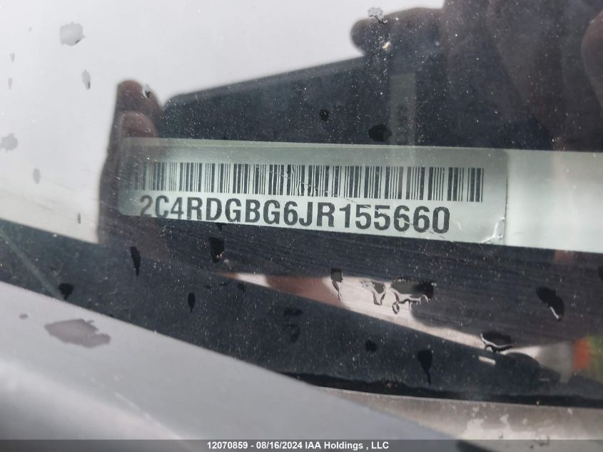 2018 Dodge Grand Caravan Se VIN: 2C4RDGBG6JR155660 Lot: 12070859