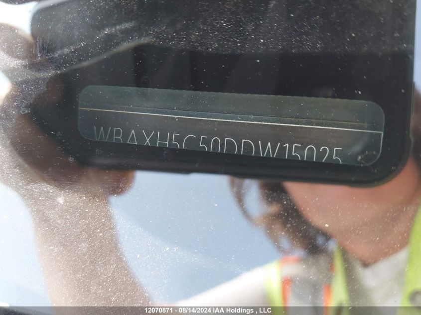 2013 BMW 5 Series VIN: WBAXH5C50DDW15025 Lot: 12070871