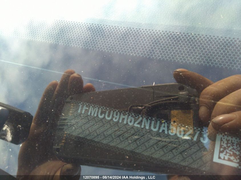 2022 Ford Escape Sel VIN: 1FMCU9H62NUA56273 Lot: 12070895