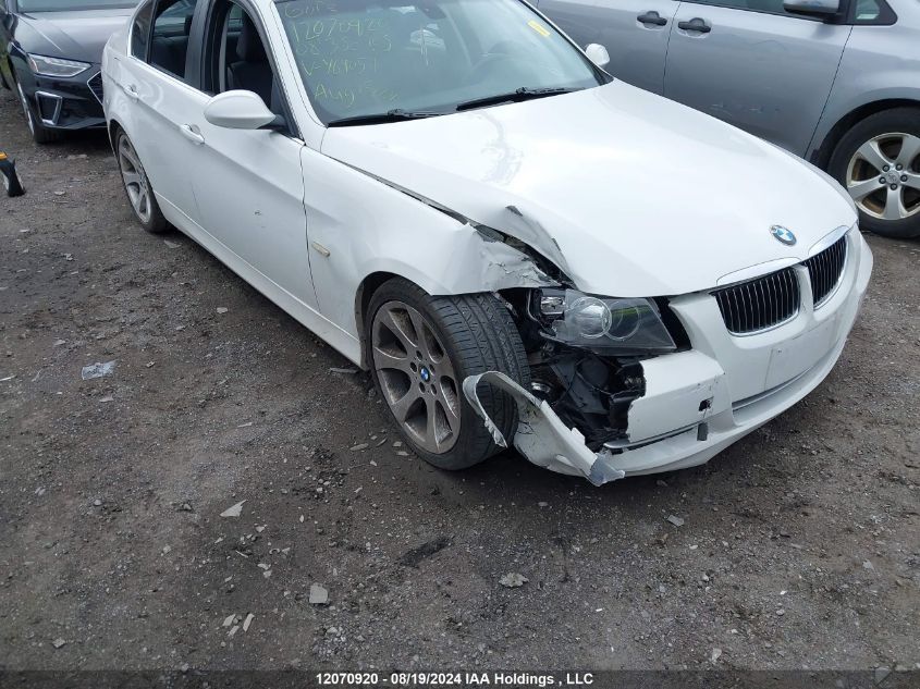 2008 BMW 3 Series VIN: WBAVB73558KY64054 Lot: 12070920