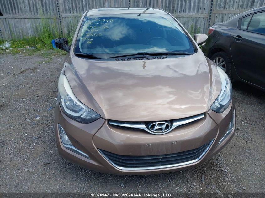 2015 Hyundai Elantra Se/Sport/Limited VIN: KMHDH4AH9FU288555 Lot: 12070947