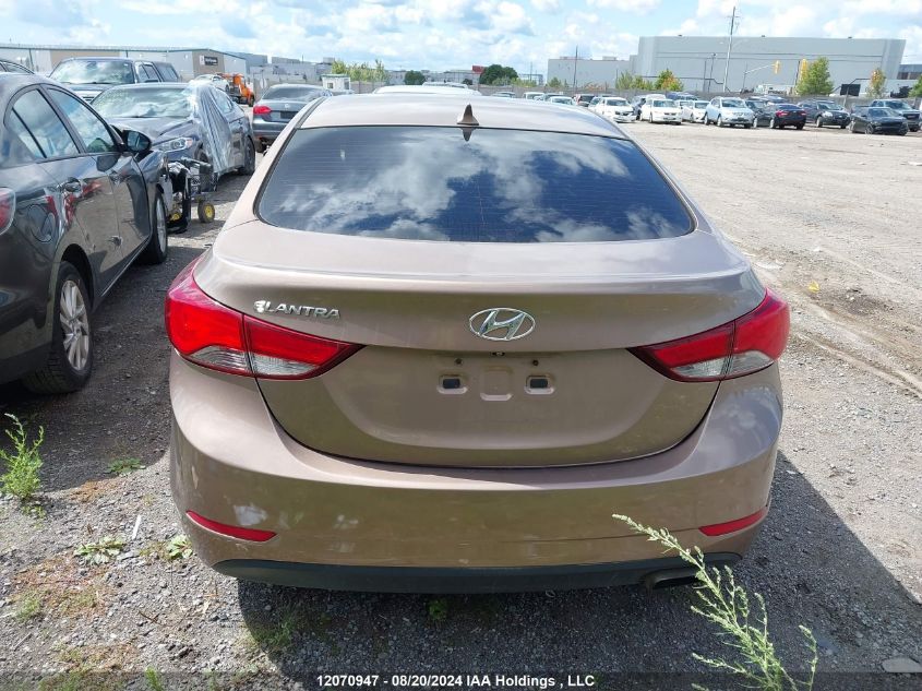 2015 Hyundai Elantra Se/Sport/Limited VIN: KMHDH4AH9FU288555 Lot: 12070947