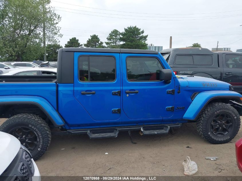 2021 Jeep Gladiator Willys VIN: 1C6HJTAGXML598915 Lot: 12070988