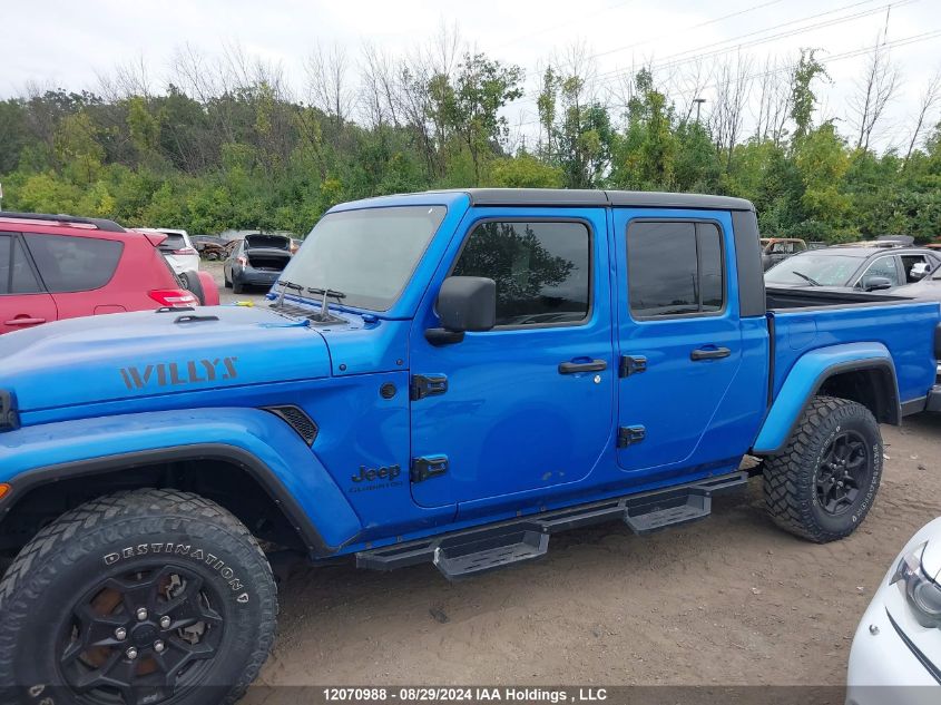 2021 Jeep Gladiator Willys VIN: 1C6HJTAGXML598915 Lot: 12070988