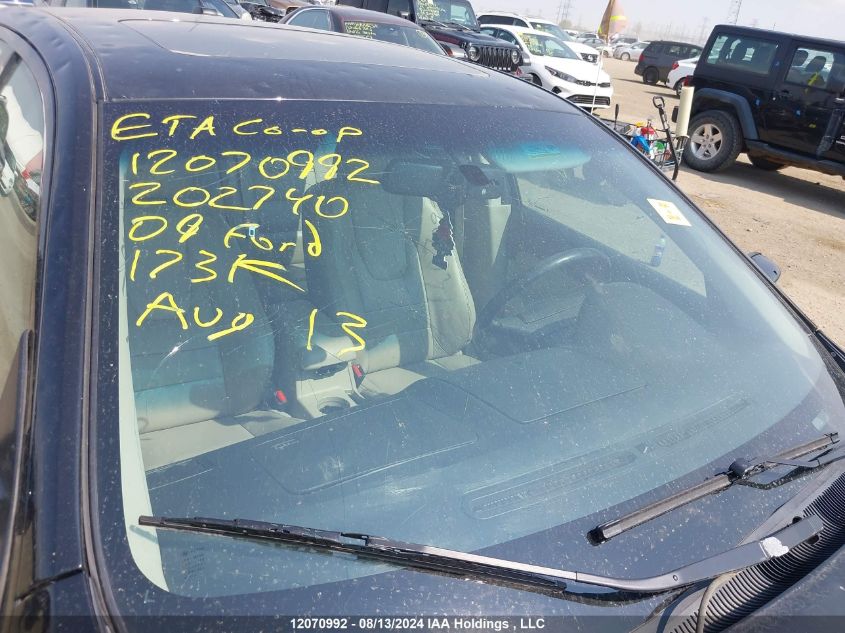 2009 Ford Fusion Sel VIN: 3FAHP02189R202740 Lot: 12070992