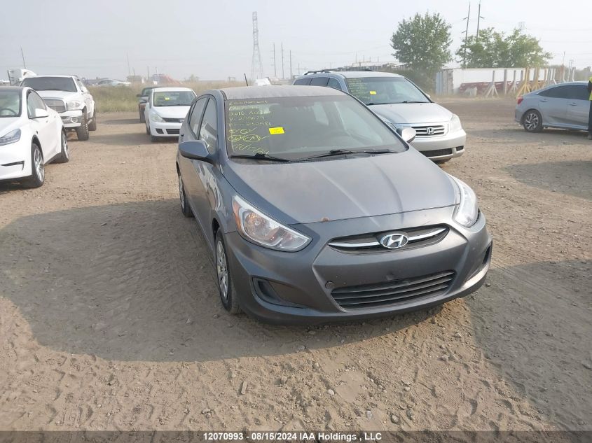 2016 Hyundai Accent Gl VIN: KMHCT5AE1GU239079 Lot: 12070993