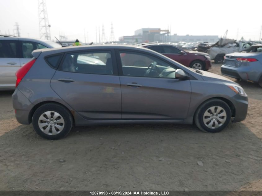 2016 Hyundai Accent Gl VIN: KMHCT5AE1GU239079 Lot: 12070993