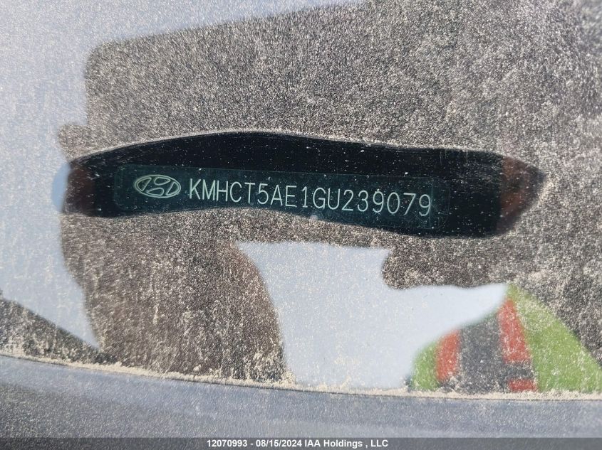 2016 Hyundai Accent Gl VIN: KMHCT5AE1GU239079 Lot: 12070993