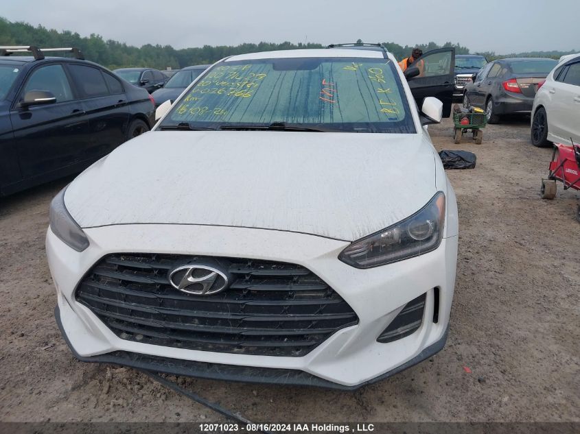 2020 Hyundai Veloster Preferred VIN: KMHTG6AF0LU026766 Lot: 12071023