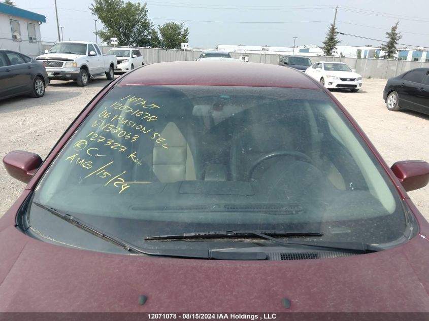 2006 Ford Fusion Sel VIN: 3FAFP08136R137063 Lot: 12071078