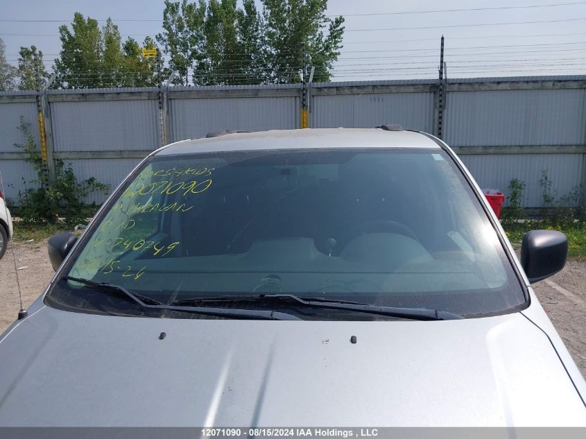 2011 Dodge Grand Caravan Se/Sxt VIN: 2D4RN4DG4BR740749 Lot: 12071090