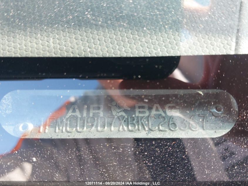 2011 Ford Escape Xlt VIN: 1FMCU9D7XBKC26367 Lot: 12071114