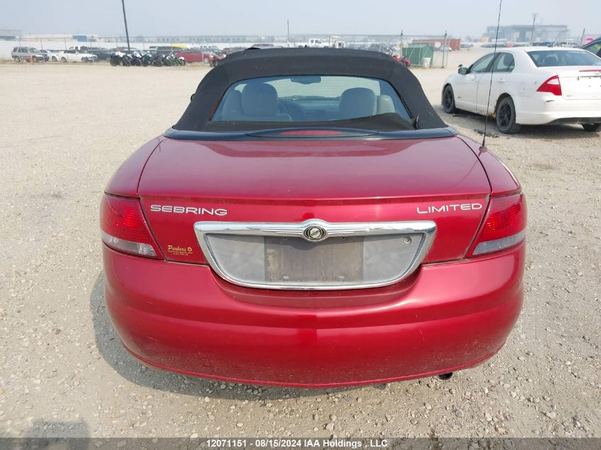 2004 Chrysler Sebring Limited VIN: 1C3EL65R74N287809 Lot: 12071151