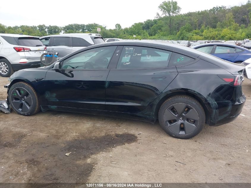 2022 Tesla Model 3 VIN: 5YJ3E1EA6NF332829 Lot: 12071156