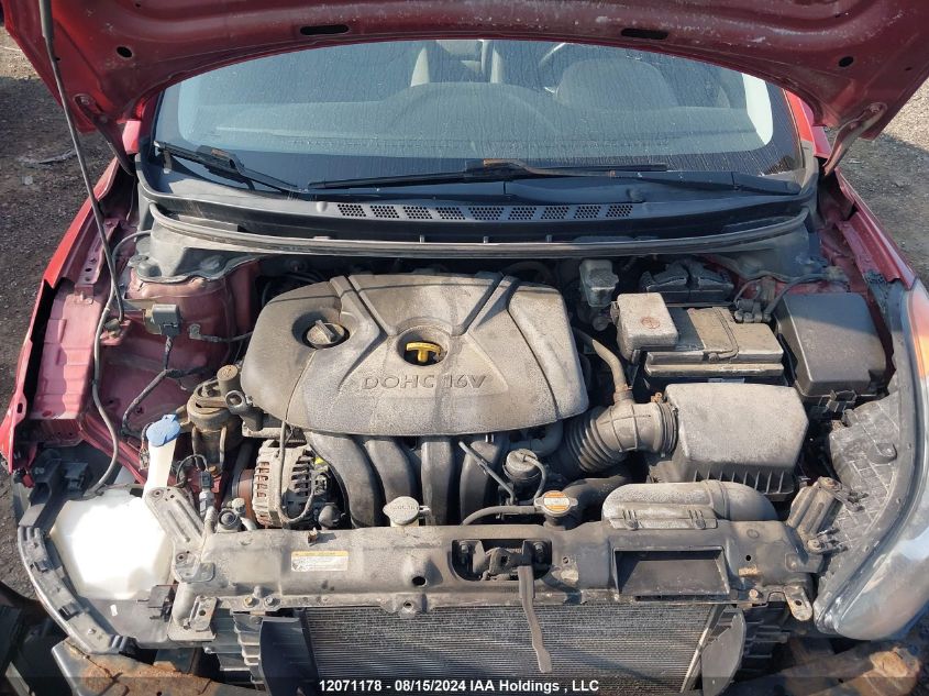 2012 Hyundai Elantra Gls VIN: 5NPDH4AE2CH137251 Lot: 12071178