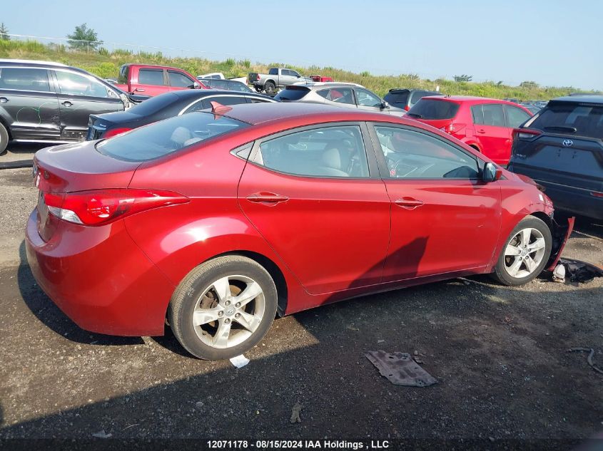 2012 Hyundai Elantra Gls VIN: 5NPDH4AE2CH137251 Lot: 12071178
