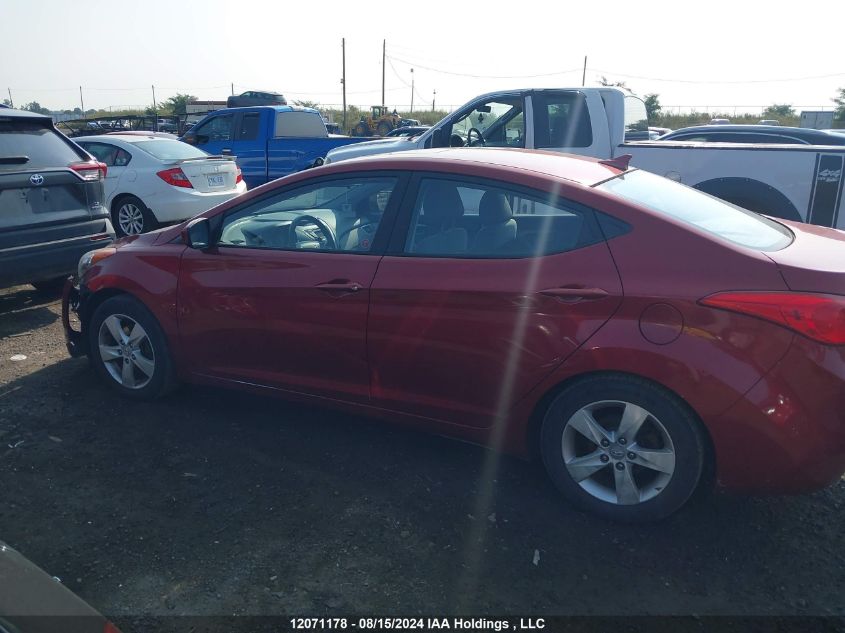2012 Hyundai Elantra Gls VIN: 5NPDH4AE2CH137251 Lot: 12071178