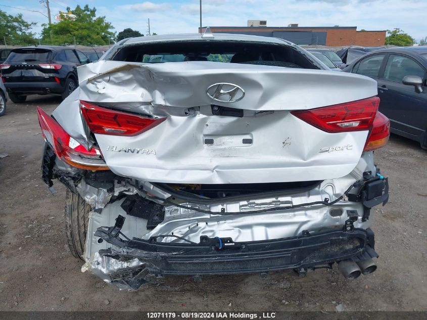 2018 Hyundai Elantra Sport VIN: KMHD04LBXJU567845 Lot: 12071179