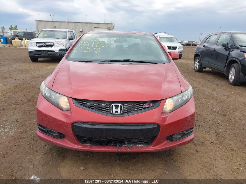 2012 Honda Civic Si Si VIN: 2HGFG4A56CH100337 Lot: 12071281