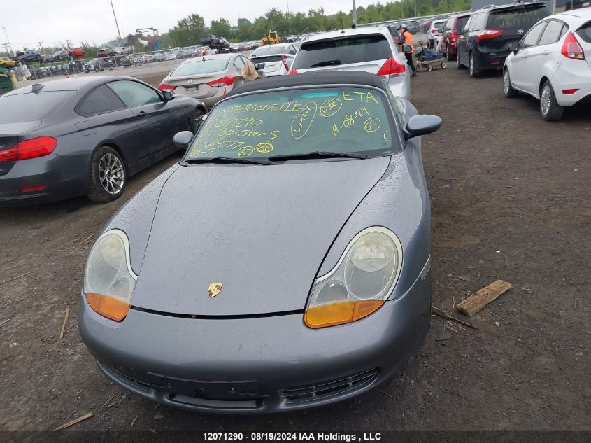 2001 Porsche Boxster S VIN: WP0CB29881U664777 Lot: 12071290