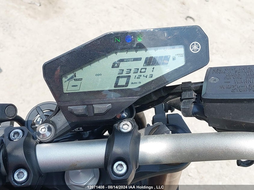 2014 Yamaha Fz09 VIN: JYARN33N7EA000785 Lot: 12071408