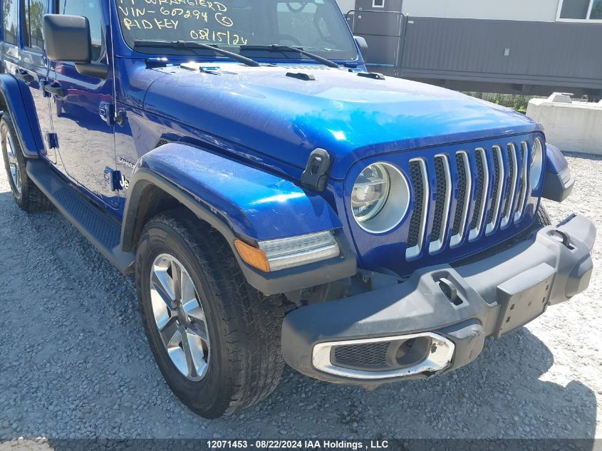 2019 Jeep Wrangler Unlimited Sahara VIN: 1C4HJXEN1KW607294 Lot: 12071453