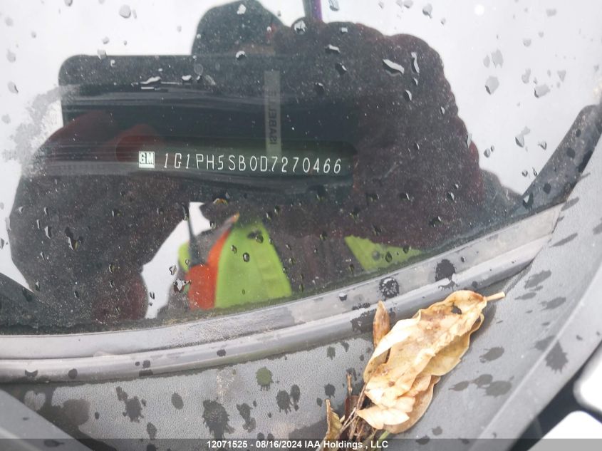 2013 Chevrolet Cruze VIN: 1G1PH5SB0D7270466 Lot: 12071525