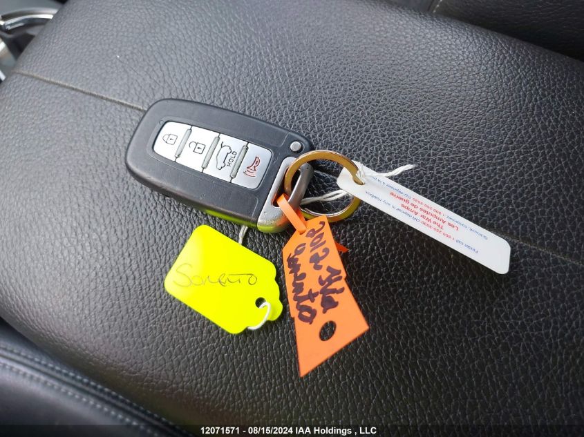 2012 Kia Sorento VIN: 5XYKUCA65CG217754 Lot: 12071571