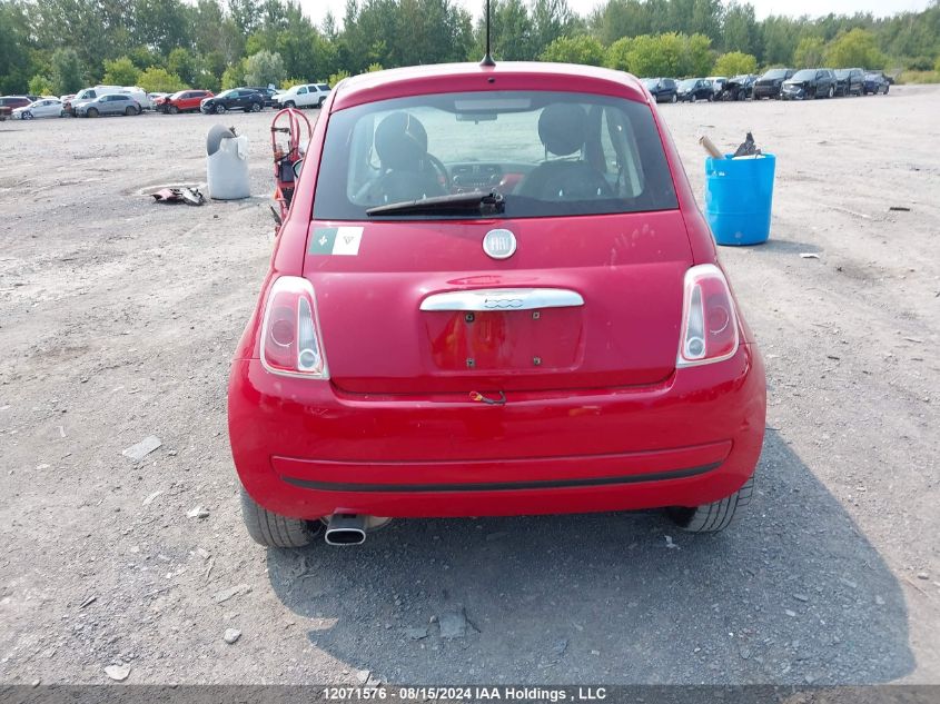 2012 Fiat 500 Pop VIN: 3C3CFFAR8CT122791 Lot: 12071576