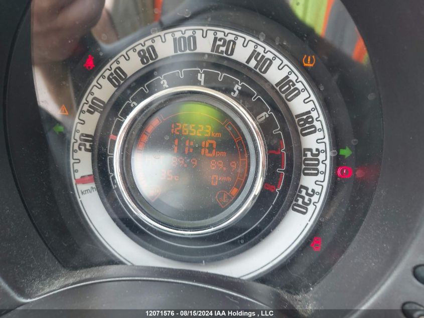 2012 Fiat 500 Pop VIN: 3C3CFFAR8CT122791 Lot: 12071576