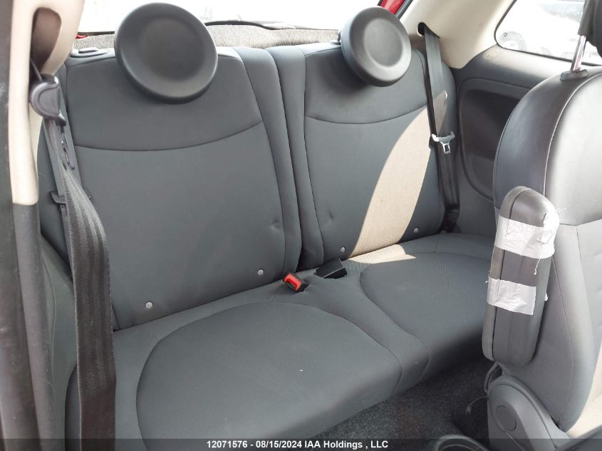 2012 Fiat 500 Pop VIN: 3C3CFFAR8CT122791 Lot: 12071576