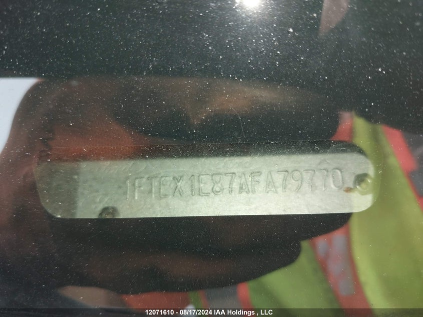 2010 Ford F-150 VIN: 1FTEX1E87AFA79770 Lot: 12071610