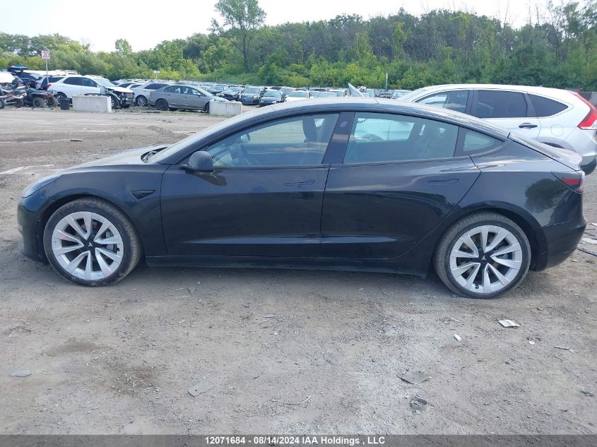 2022 Tesla Model 3 VIN: 5YJ3E1EB9NF277981 Lot: 12071684