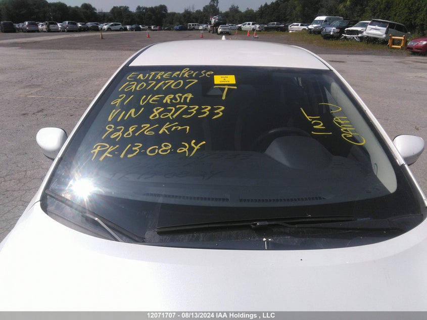 2021 Nissan Versa VIN: 3N1CN8EV0ML827333 Lot: 12071707