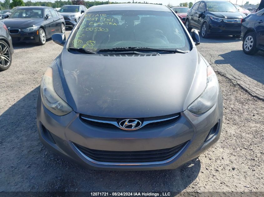 2011 Hyundai Elantra VIN: 5NPDH4AE6BH005303 Lot: 12071721