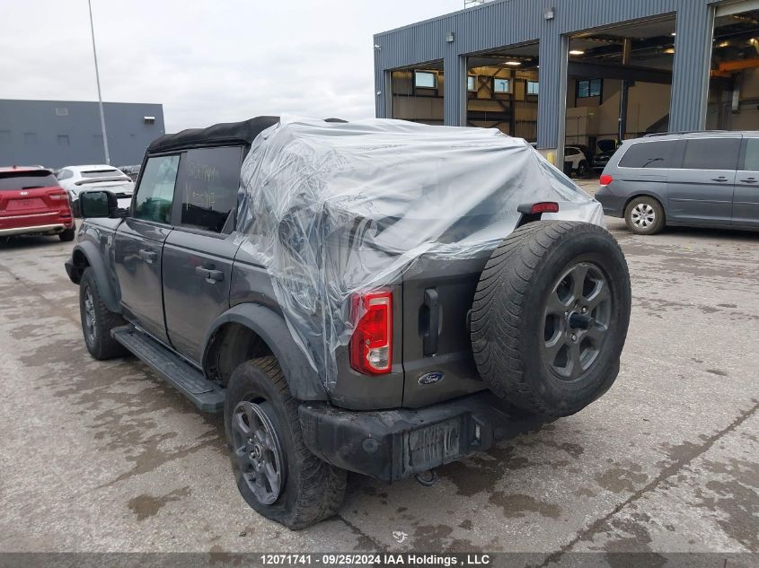 2022 Ford Bronco Big Bend/Black Diamond/Outer Banks VIN: 1FMDE5BH7NLB35917 Lot: 12071741