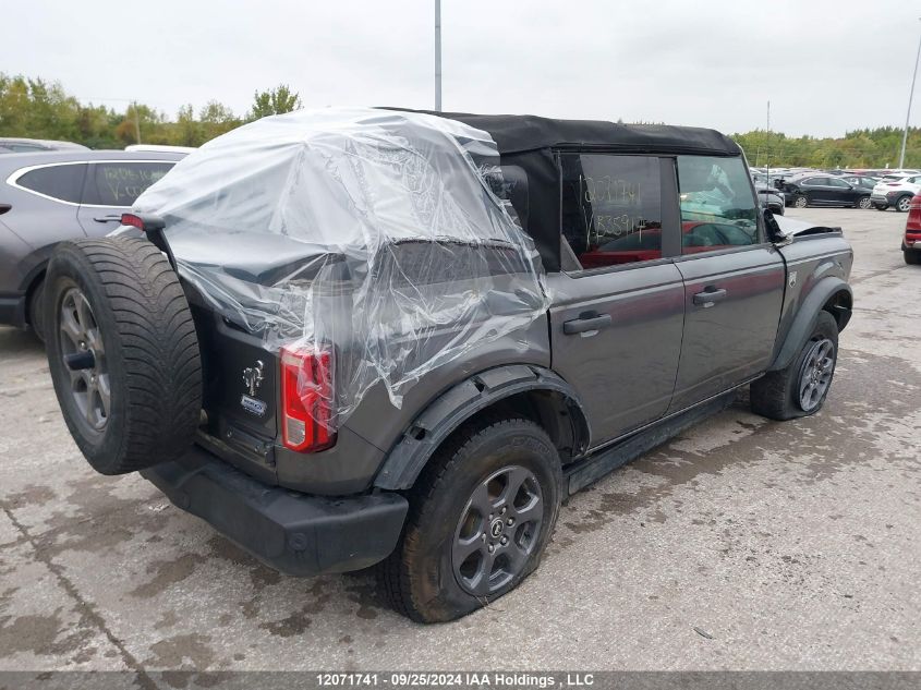 2022 Ford Bronco Big Bend/Black Diamond/Outer Banks VIN: 1FMDE5BH7NLB35917 Lot: 12071741