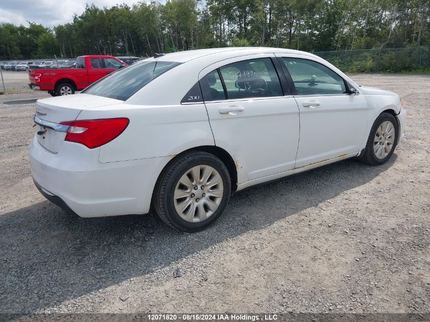 2013 Chrysler 200 Lx VIN: 1C3CCBAB8DN609009 Lot: 12071820