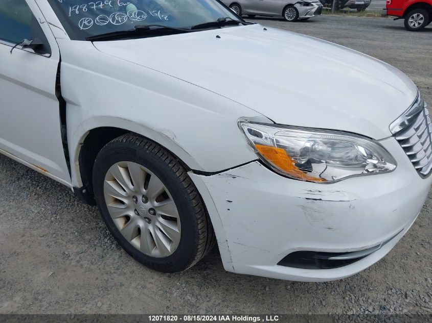 2013 Chrysler 200 Lx VIN: 1C3CCBAB8DN609009 Lot: 12071820